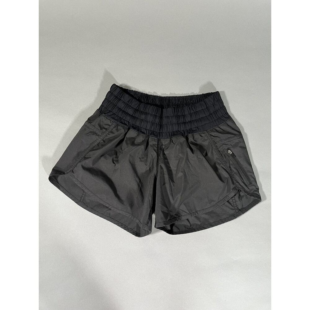Black Lululemon High Waisted Baggy Shorts